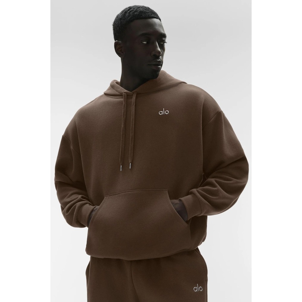 Alo Yoga Accolade Hoodie Espresso Large New With Tags